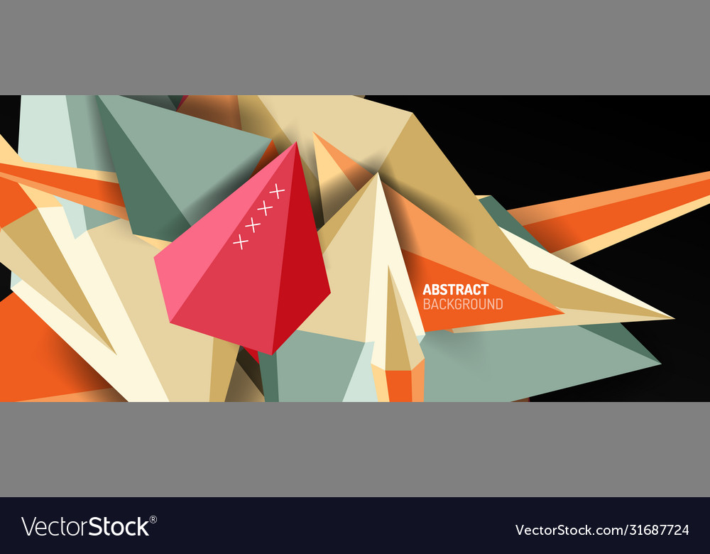 Trendy simple triangle abstract background Vector Image Trendy simple triangle abstract background