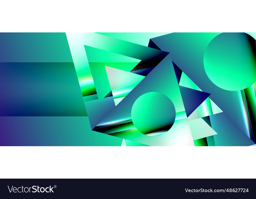 Triangle abstract background with shiny and glossy