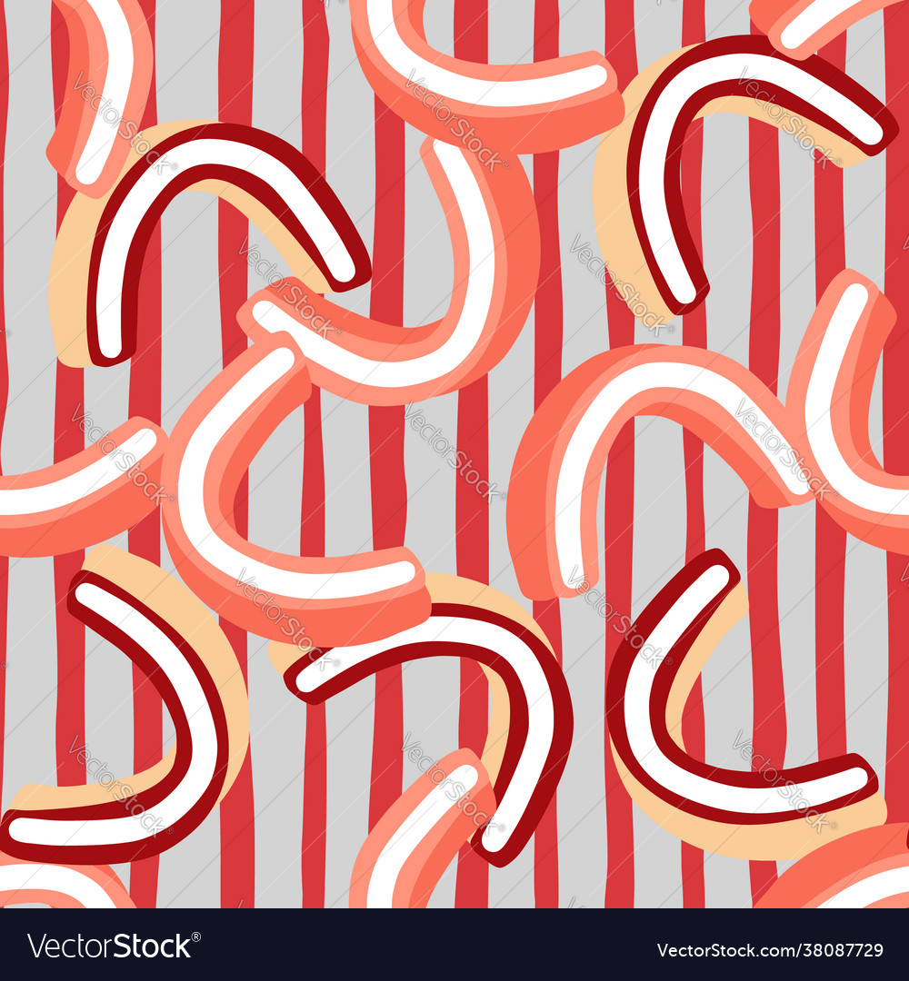 Abstract random seamless pattern with outline vector image Abstract random seamless pattern with outline