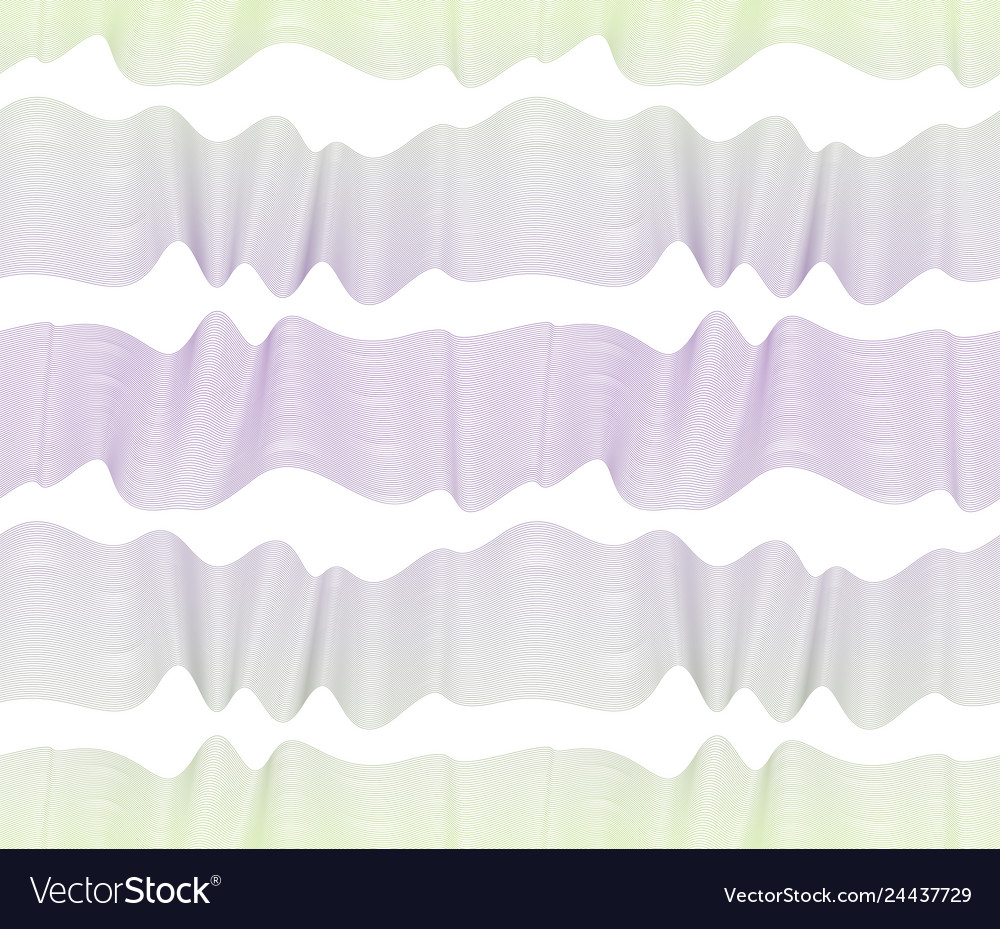 Chaotic waves seamless pattern curve lines