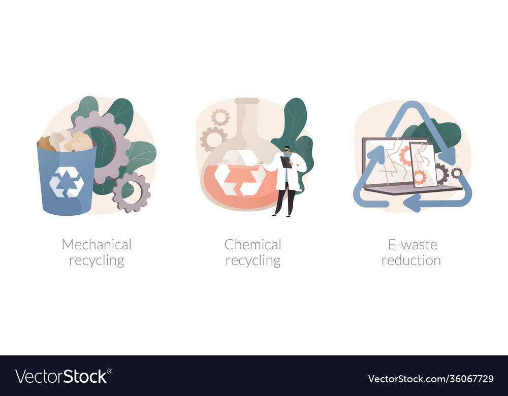 Industrial waste management abstract concept