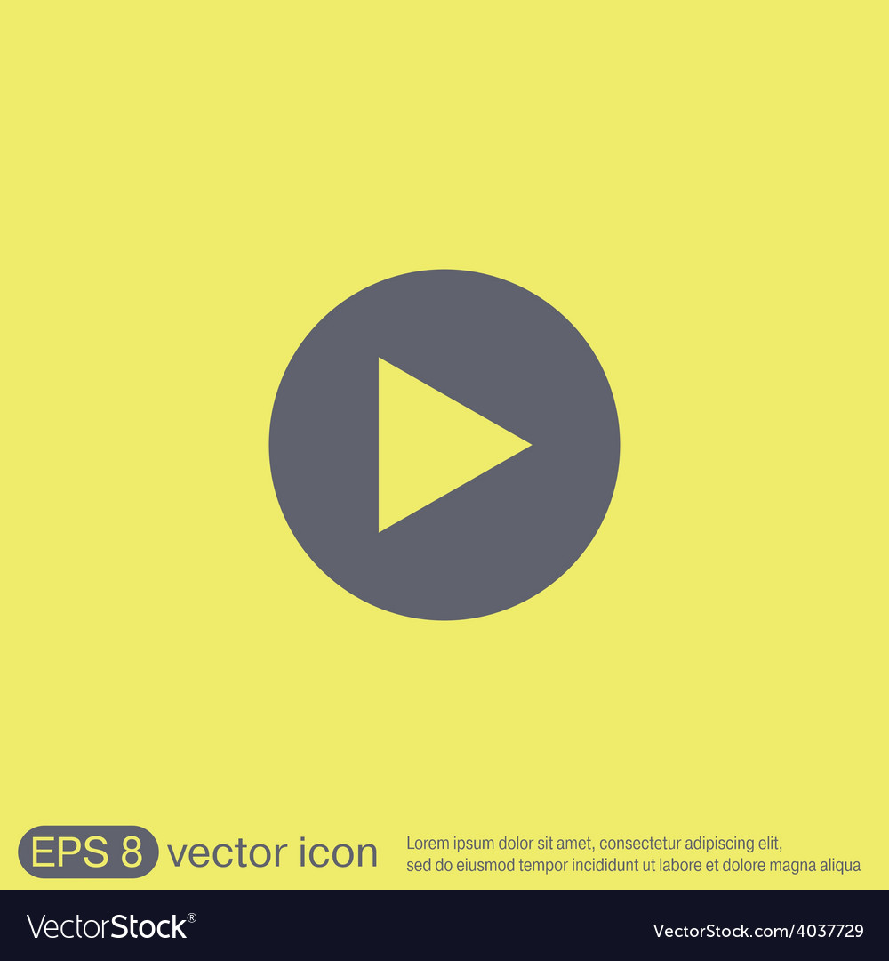 Play web icon on background