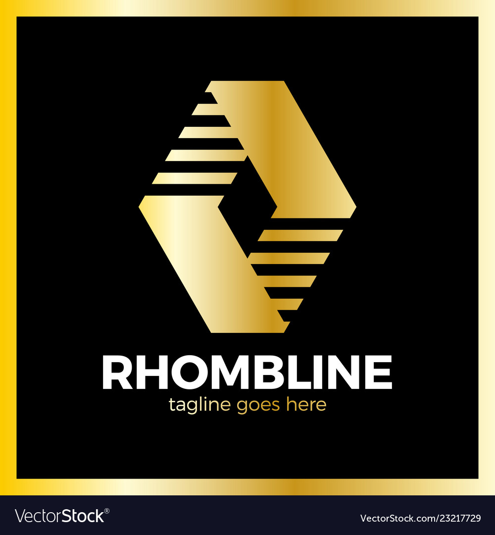 Rhomb line logotype