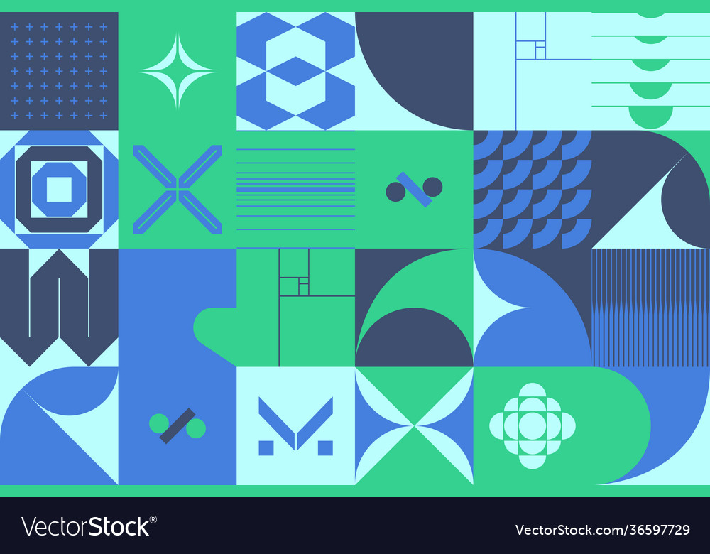 Techno abstract pattern design vector image Techno abstract pattern design