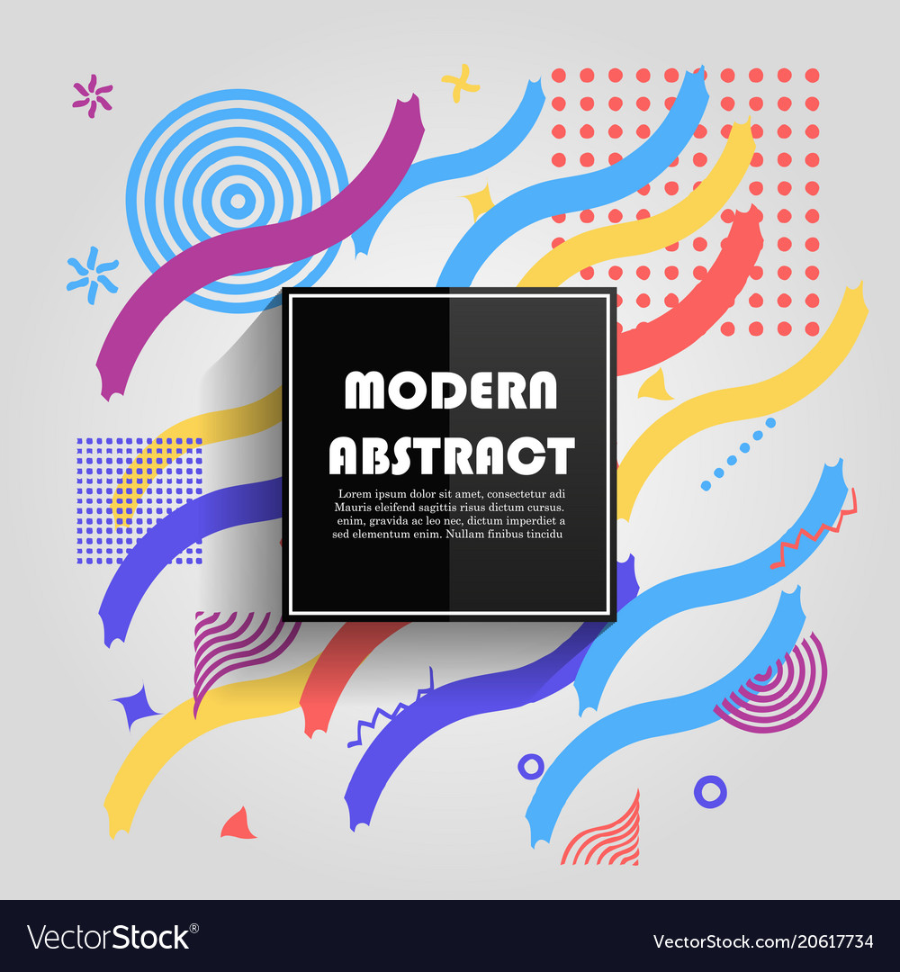 Abstract colorful geometric pattern design vector image Abstract colorful geometric pattern design