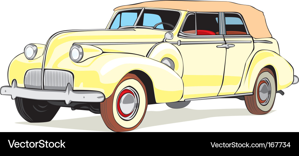 Classic car Royalty Free Vector Image - VectorStock