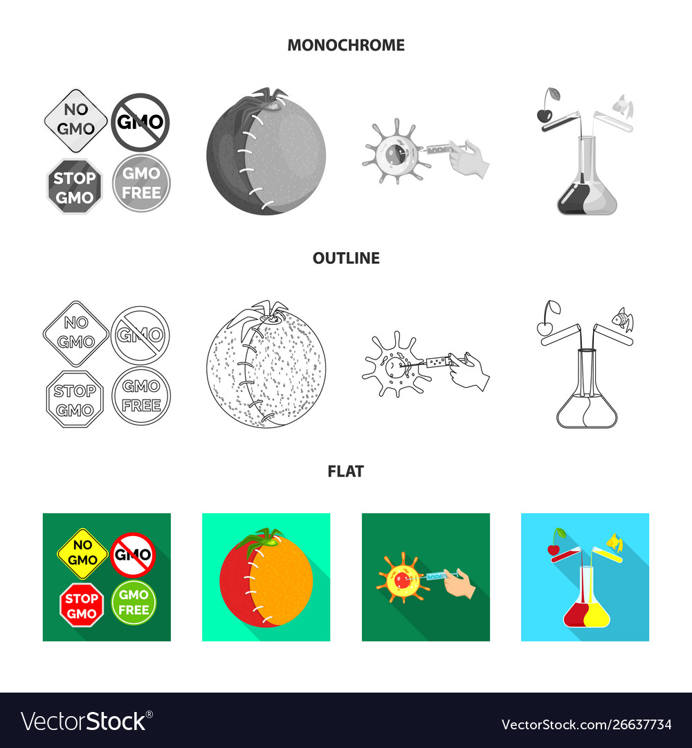 Design test and synthetic symbol set vector image Design test and synthetic symbol set