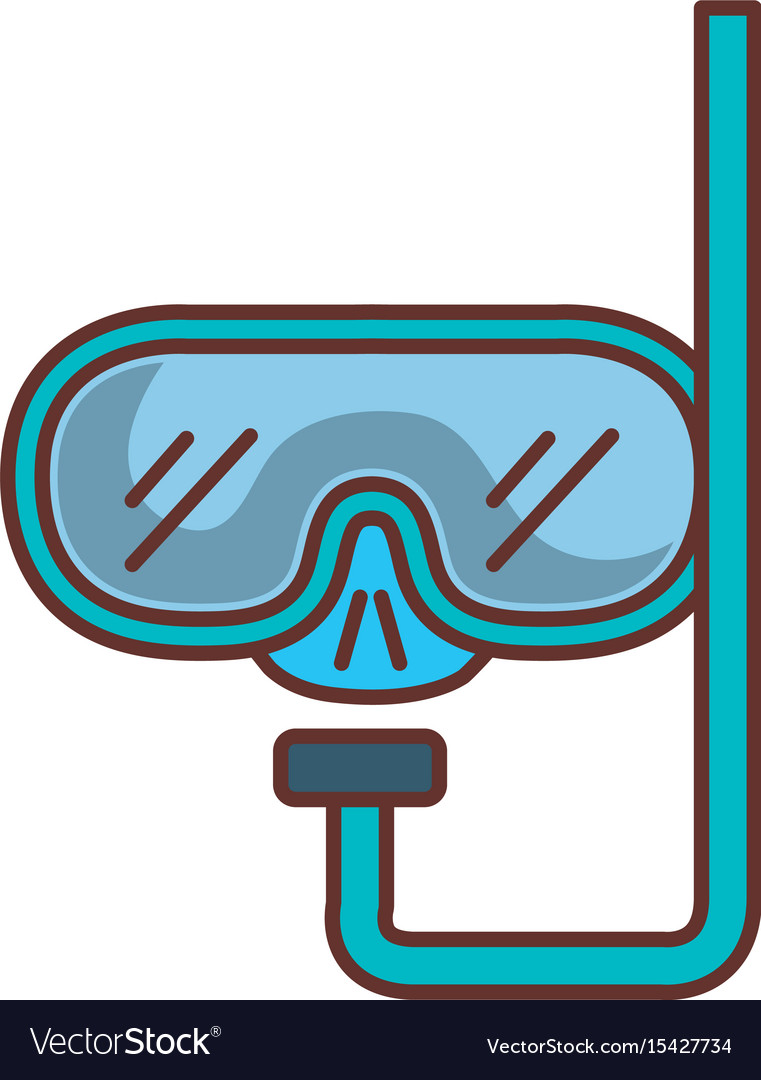 Diving googles isolated icon