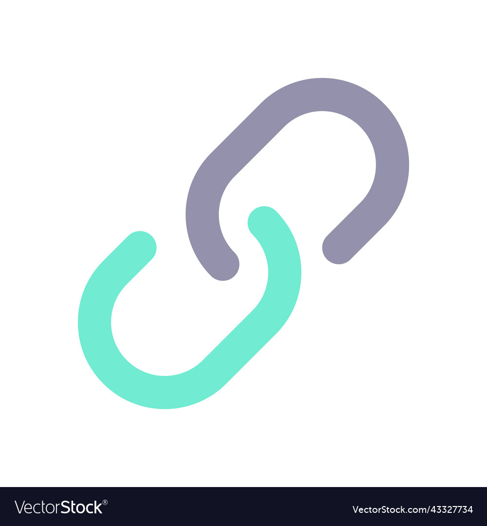Resources and links flat color ui icon vector image Resources and links flat color ui icon