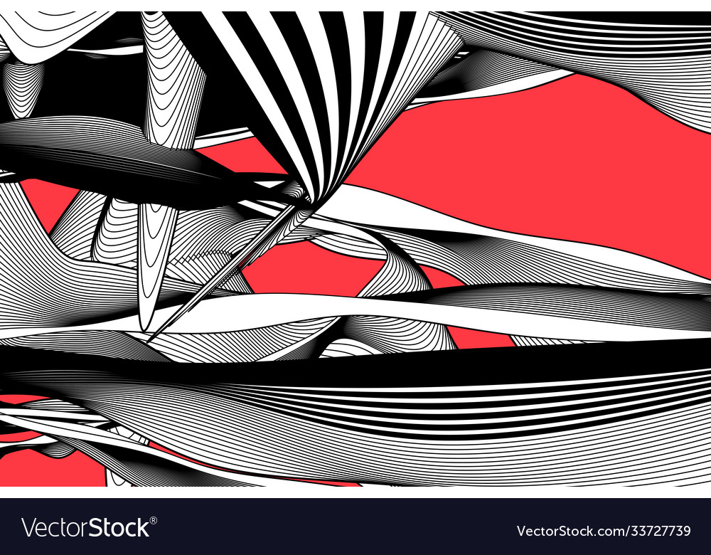 Abstract background with wavy and linear vector image Abstract background with wavy and linear