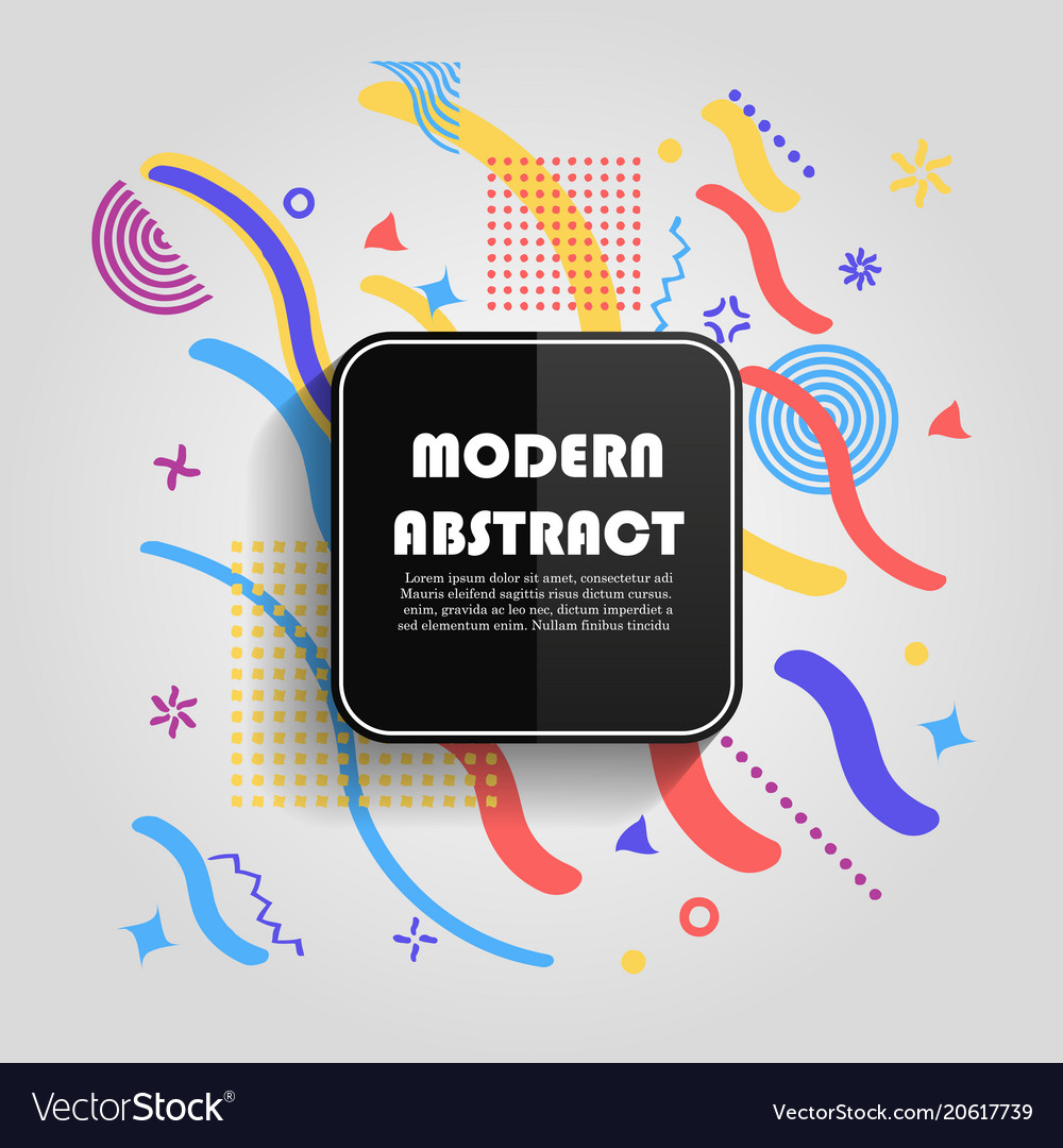 Abstract colorful geometric pattern design vector image Abstract colorful geometric pattern design