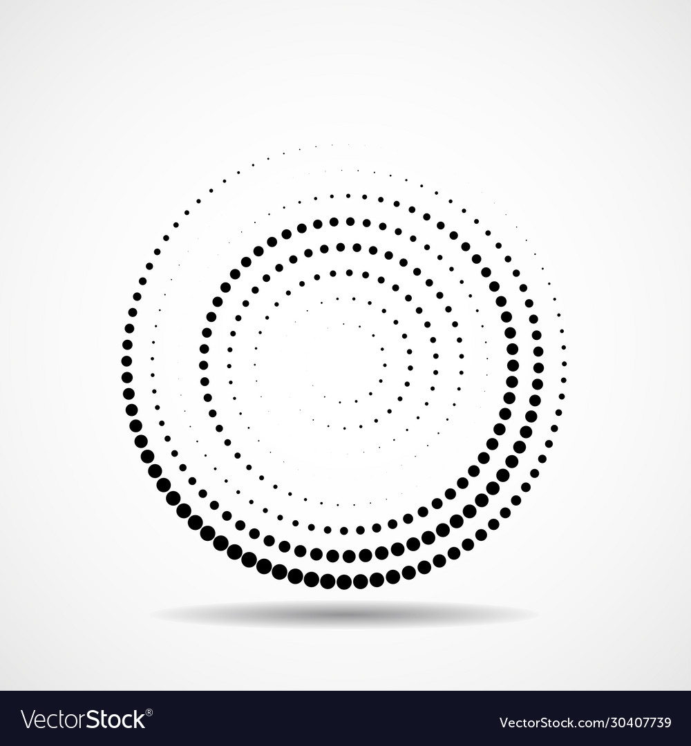Abstract dotted circles dots in circular form Vector Image Abstract dotted circles dots in circular form