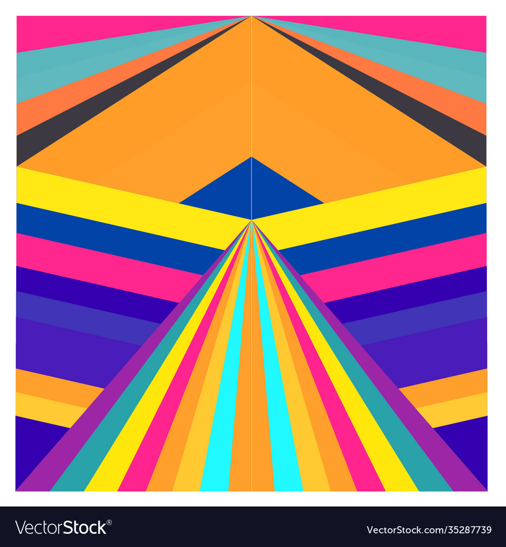 Colorful geometric and curve background pattern