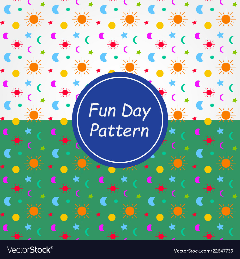 Fun day pattern background and texture
