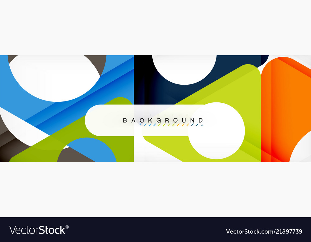 Geometric background circles and triangles shapes Vector Image Geometric background circles and triangles shapes