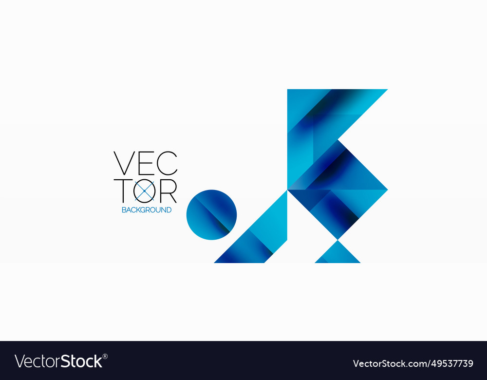 Geometric background with squares triangles vector image Geometric background with squares triangles