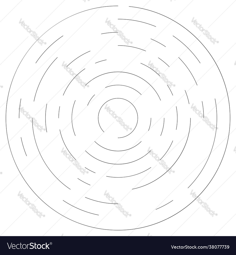 Gyrate rotating segmented lines circular element Vector Image Gyrate rotating segmented lines circular element