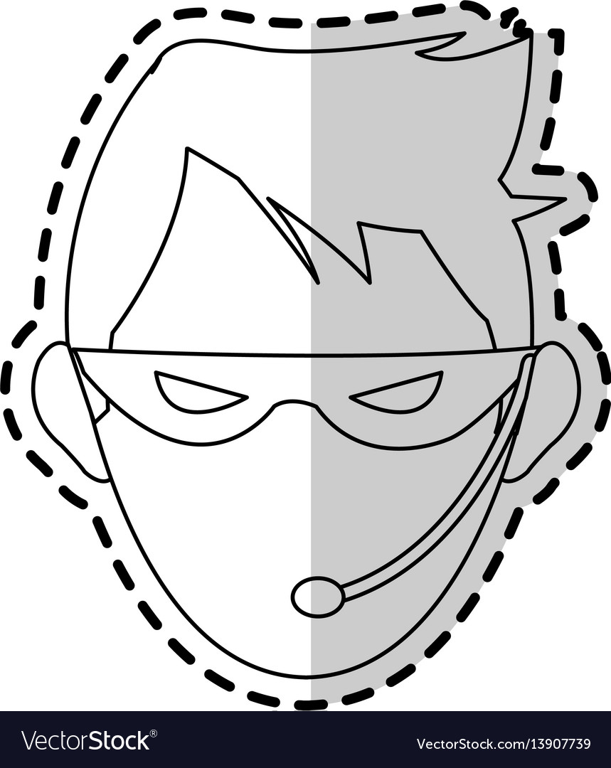 Hacker representation icon image vector image Hacker representation icon image