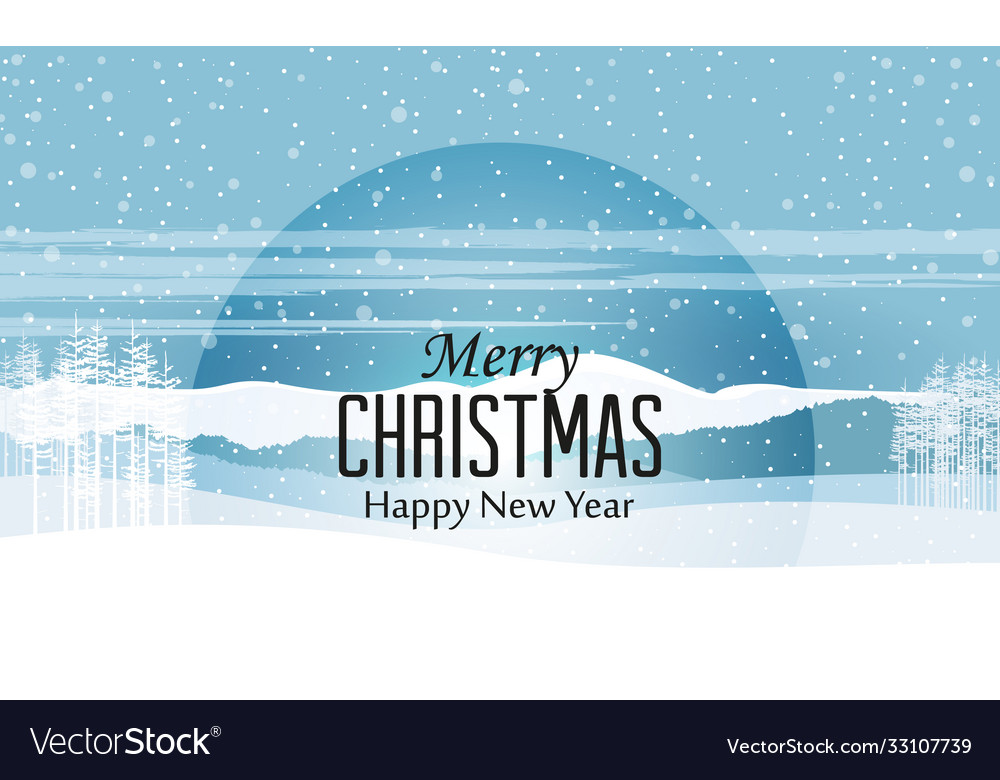 Happy Christmas Greeting Card Royalty Free Vector Image