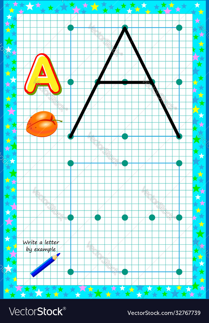 Kids Learning Worksheet - Letter Practice