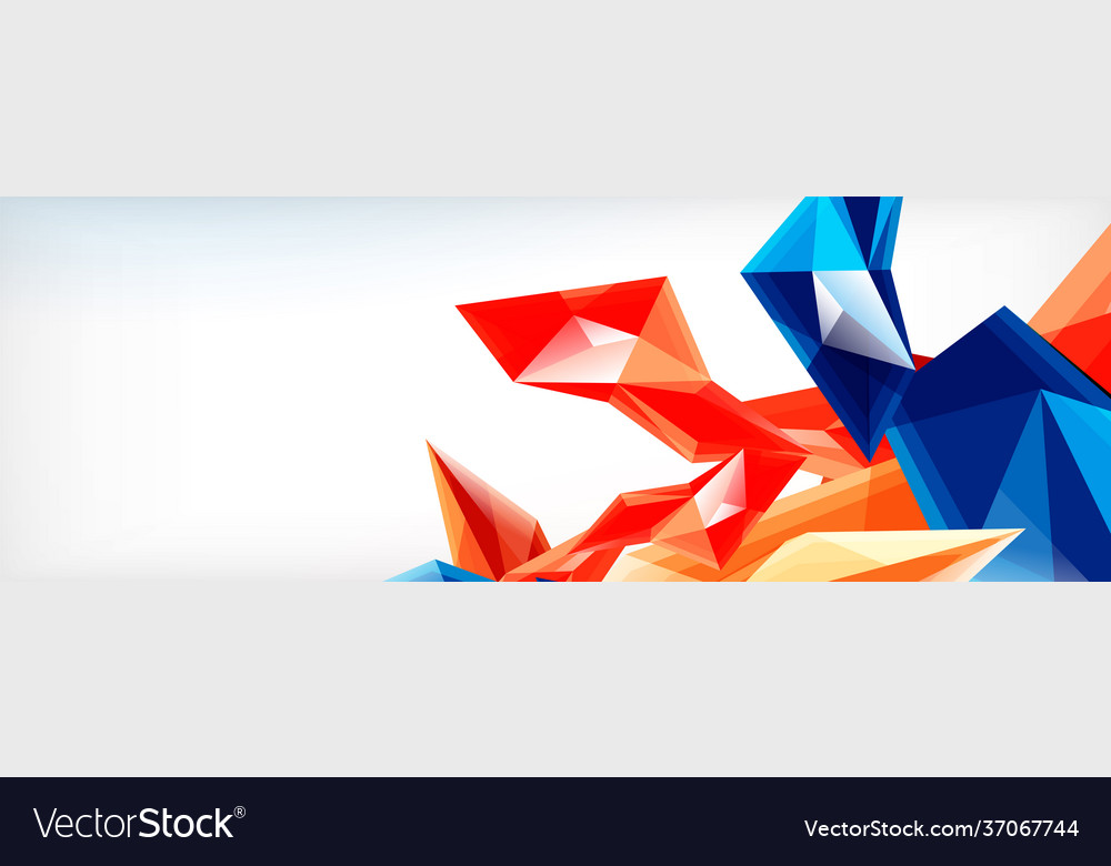 3d triangles and pyramids abstract Vector Image 3d triangles and pyramids abstract