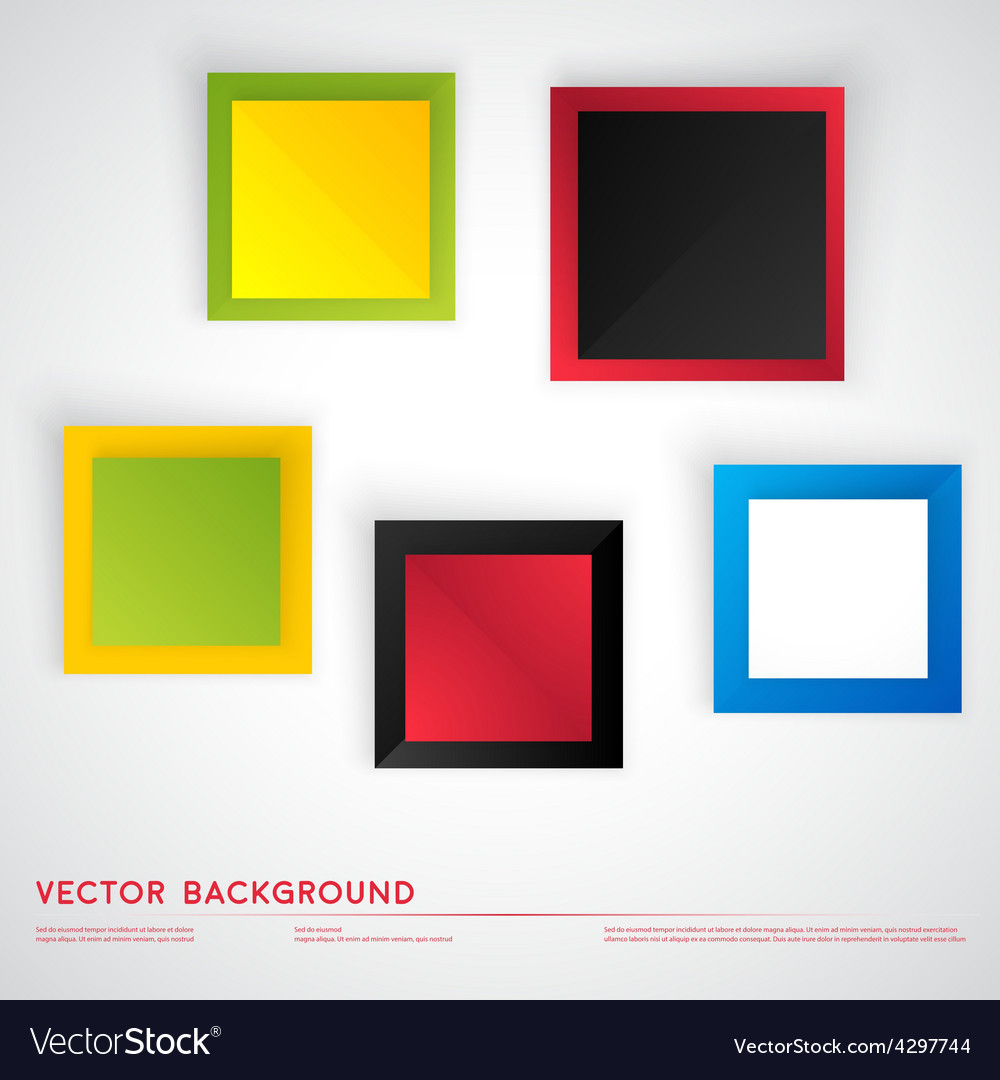 Abstract geometric shape from color cubes