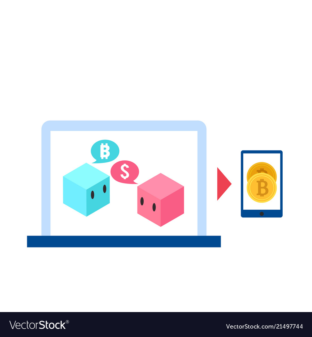 Blockchain concept bitcoin background v Vector Image Blockchain concept bitcoin background v