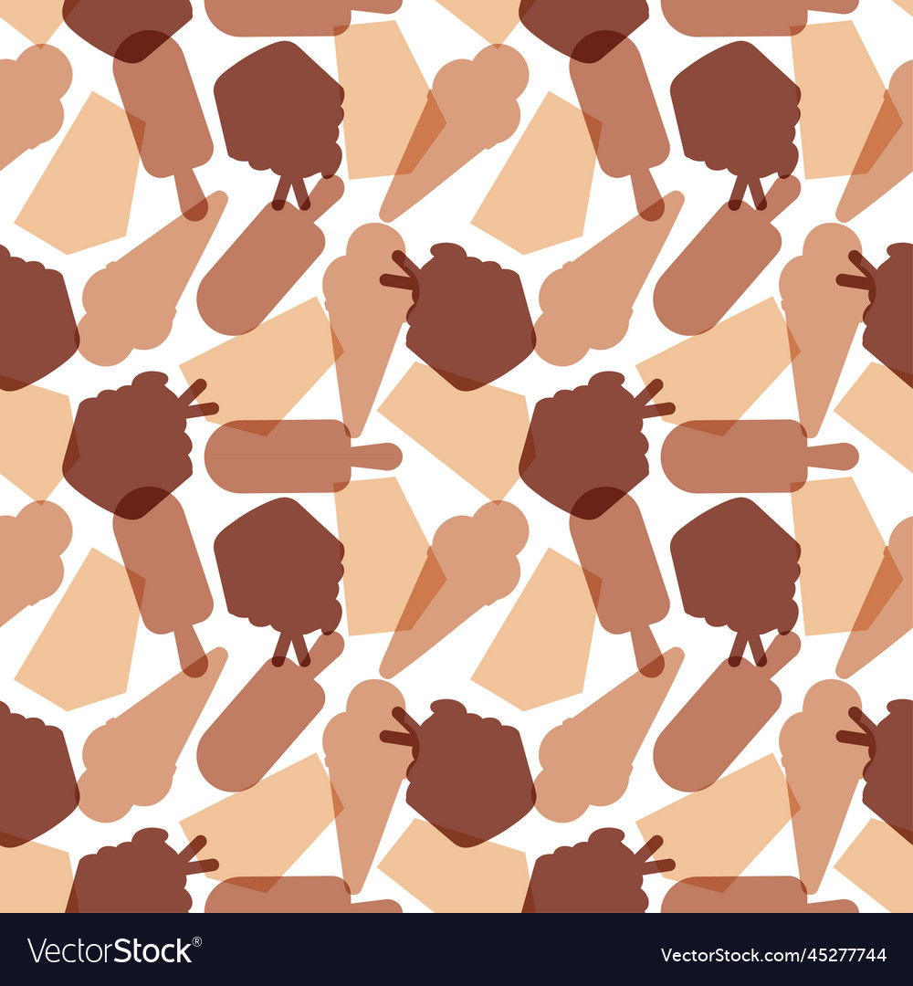 Chocolate seamless pattern design with choco Vector Image Chocolate seamless pattern design with choco