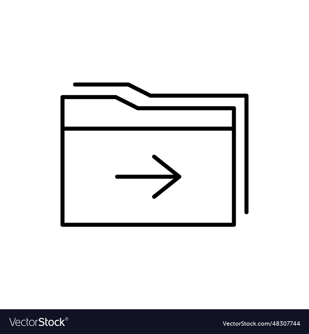 Document icon isolated on white background folder vector image Document icon isolated on white background folder