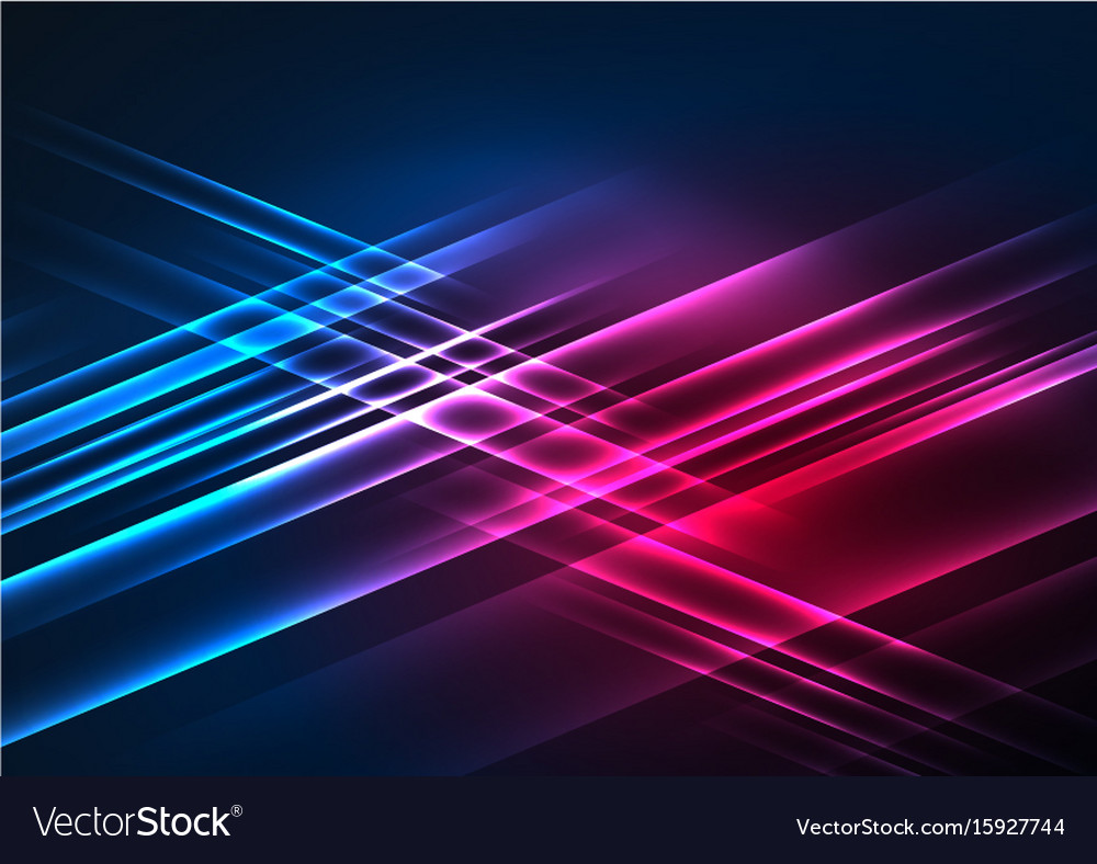 Glowing futuristic lines Royalty Free Vector Image