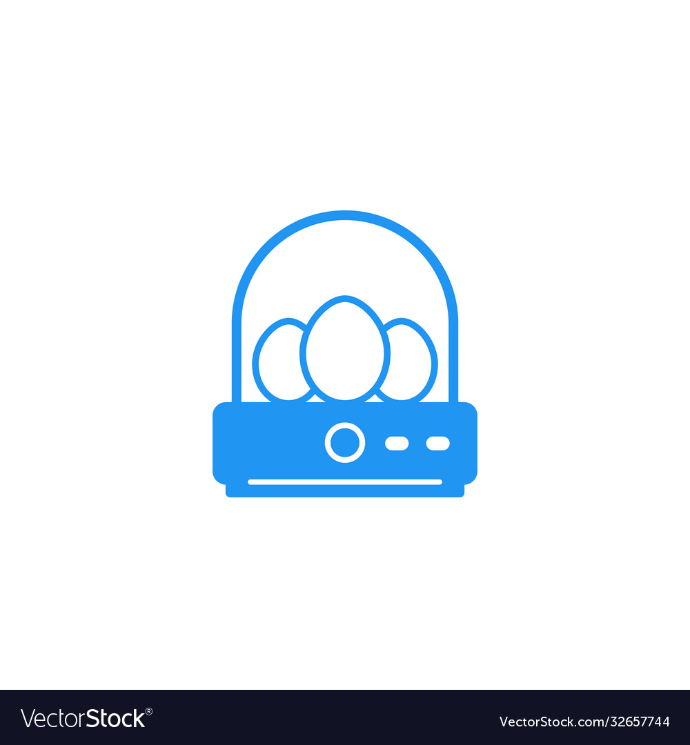 Incubator with eggs icon