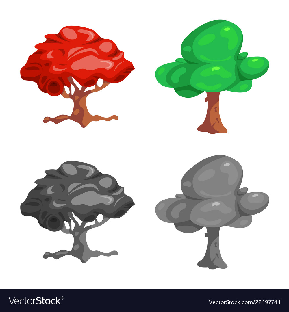 Isolated object of tree and nature icon