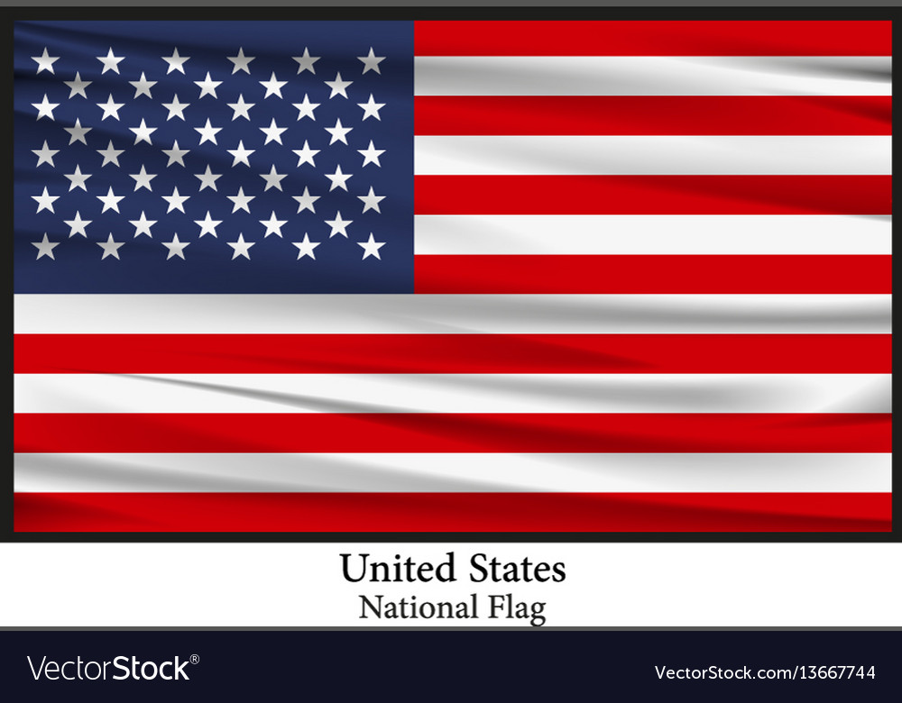 National flag of united states america