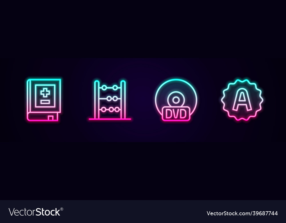Set line book with mathematics abacus cd or dvd