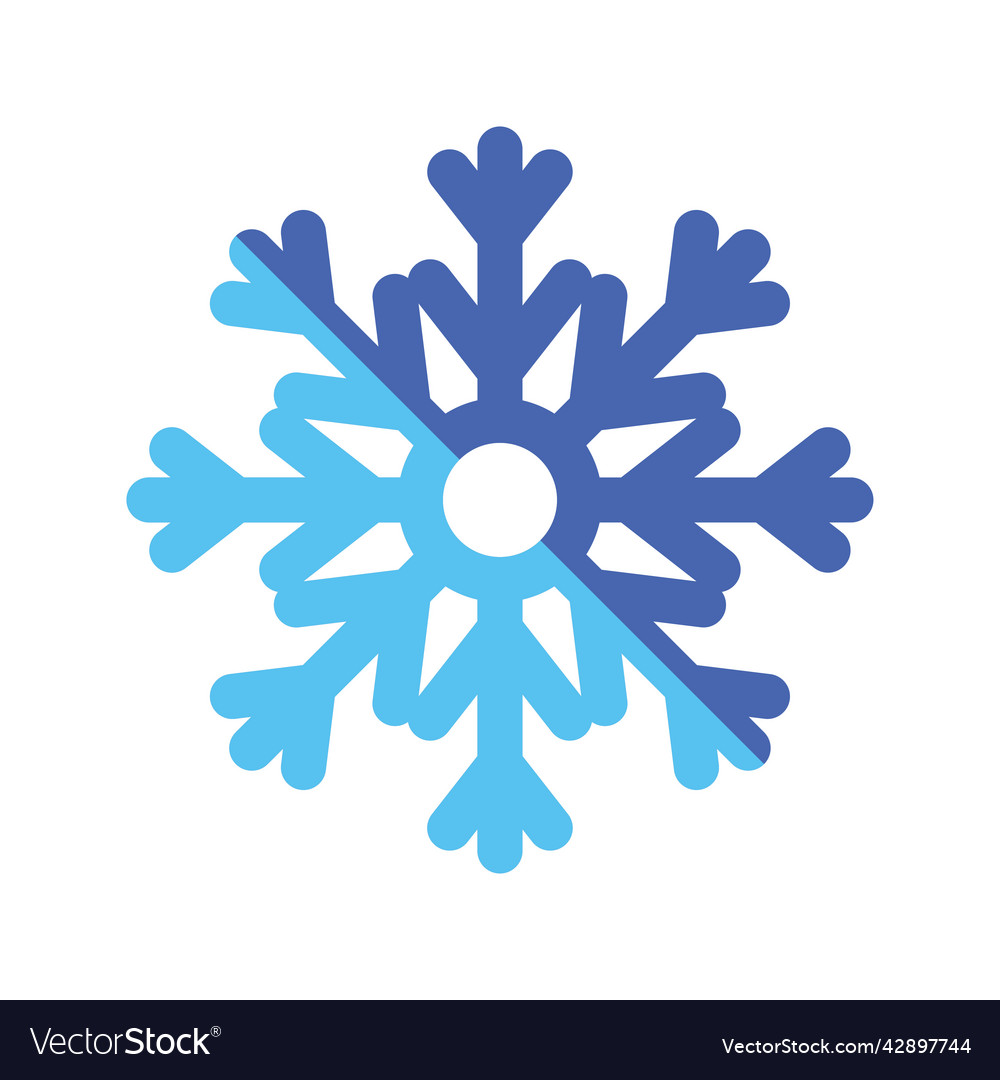 Snowflake icon design template Vector Image Snowflake icon design template