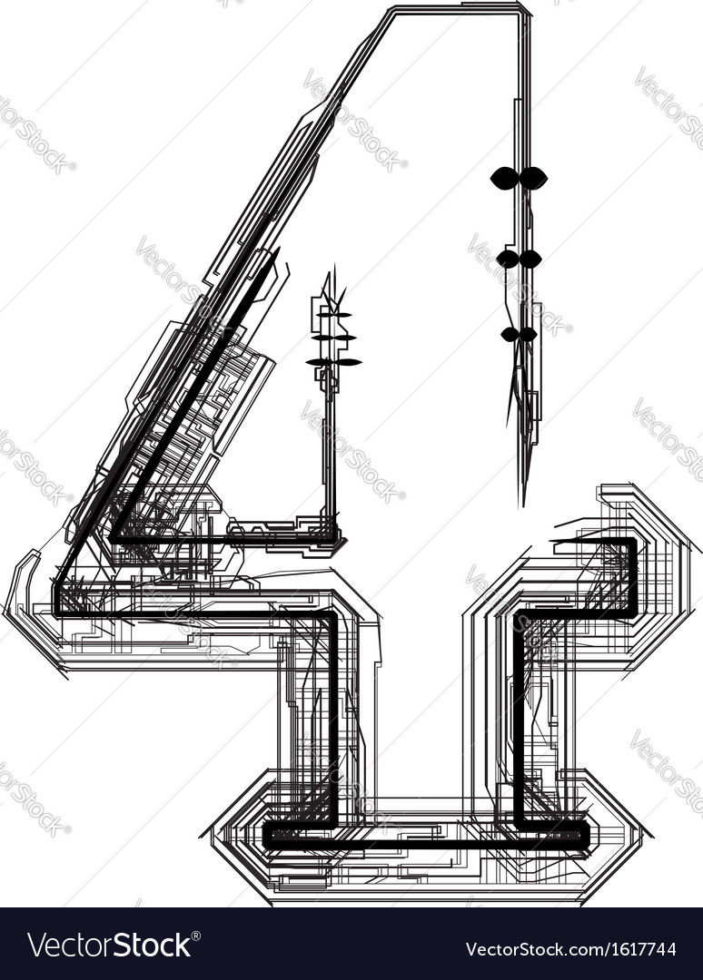 Technical Number 4 - Geometric Typography
