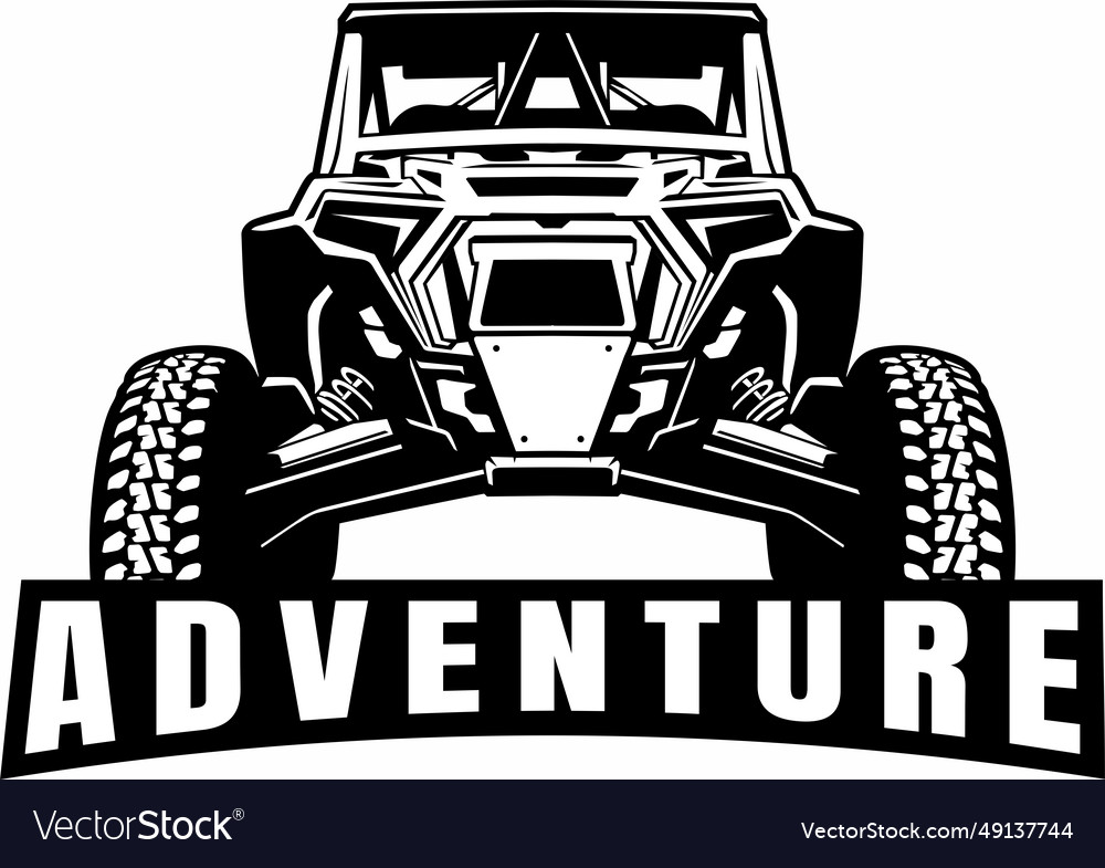 Utv Offroading Social Club Logo Design Royalty Free Vector