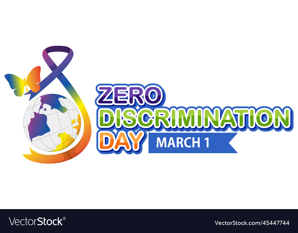 Zero discrimination day banner design