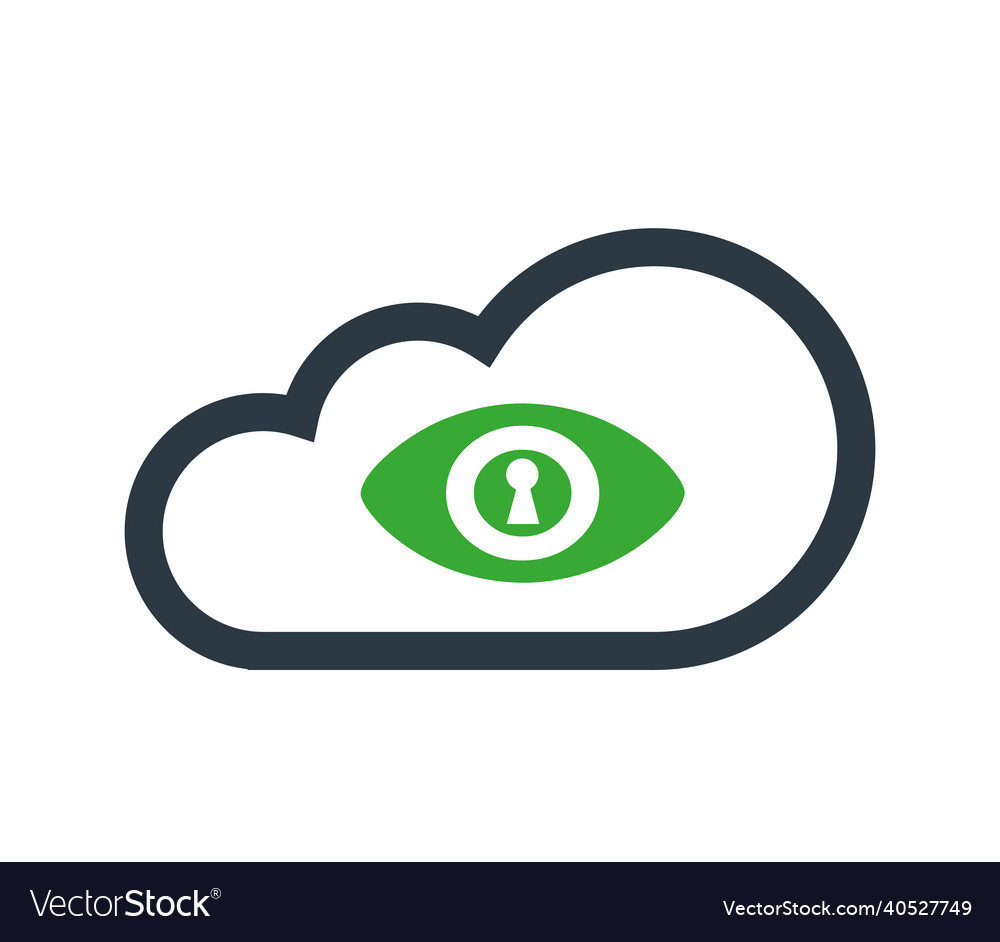 Cloud computing with security icon Vector Image Cloud computing with security icon