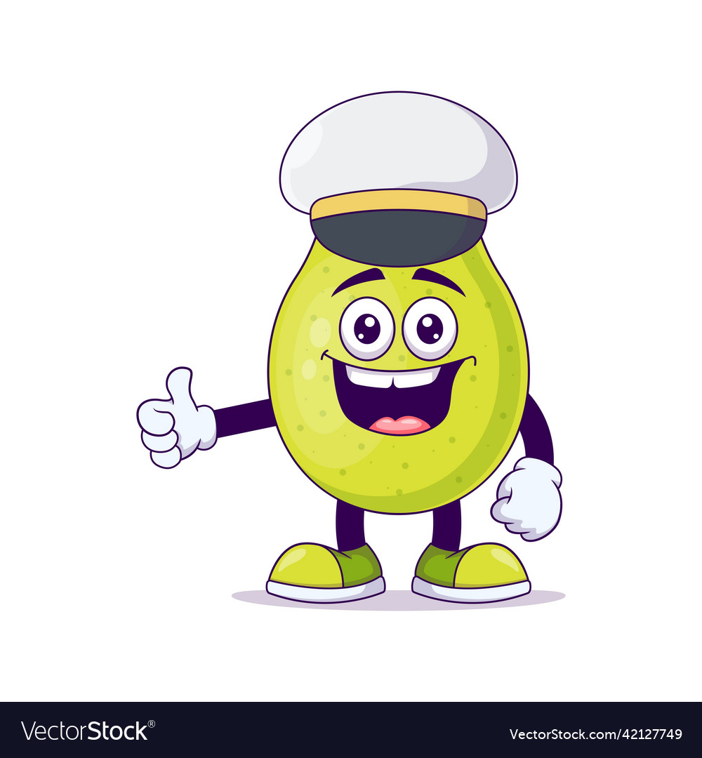 Cute pilot pear cartoon design