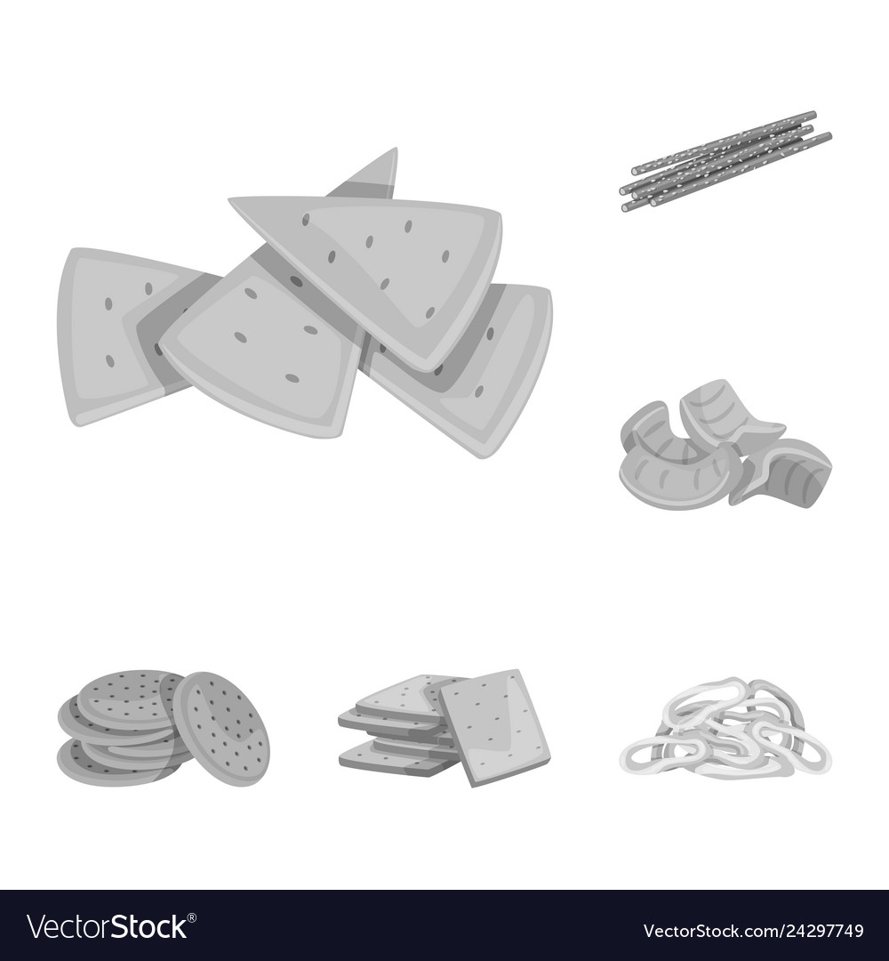 Design of product and menu icon collection vector image Design of product and menu icon collection