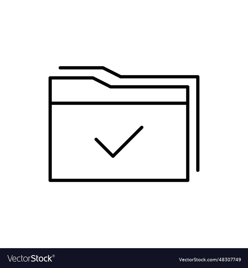 Document icon isolated on white background folder vector image Document icon isolated on white background folder