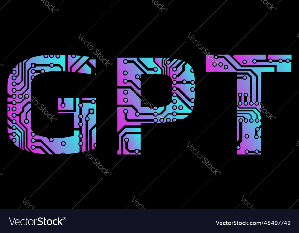 Gradient gpt text from pcb tracks isolated