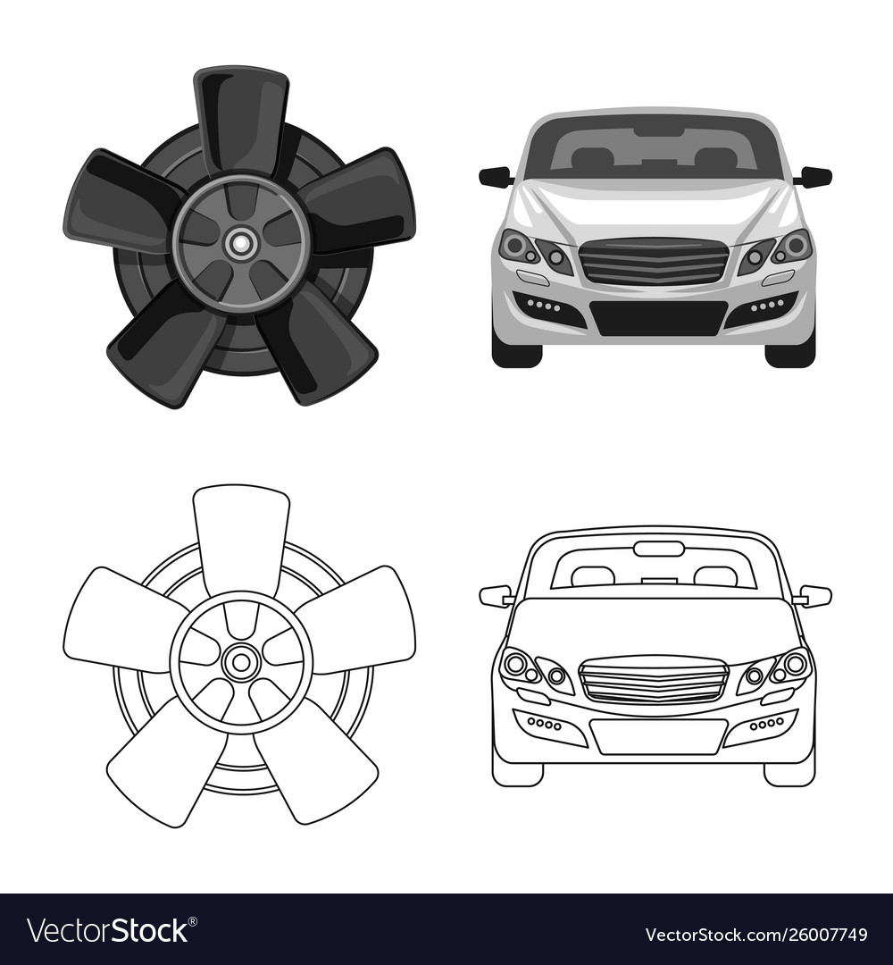 Isolated object auto and part symbol set