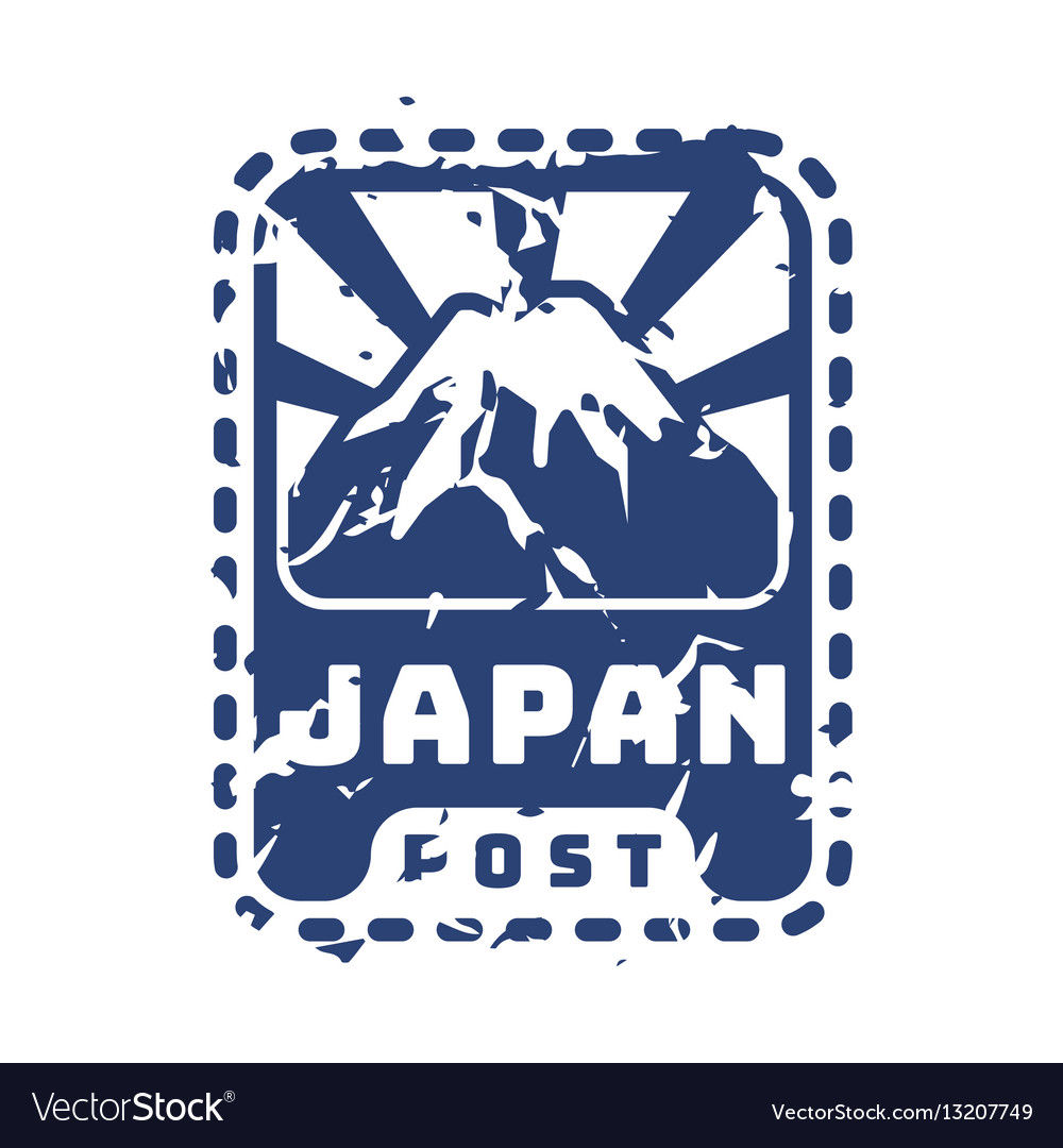 Vintage Posting japanische Poststempel