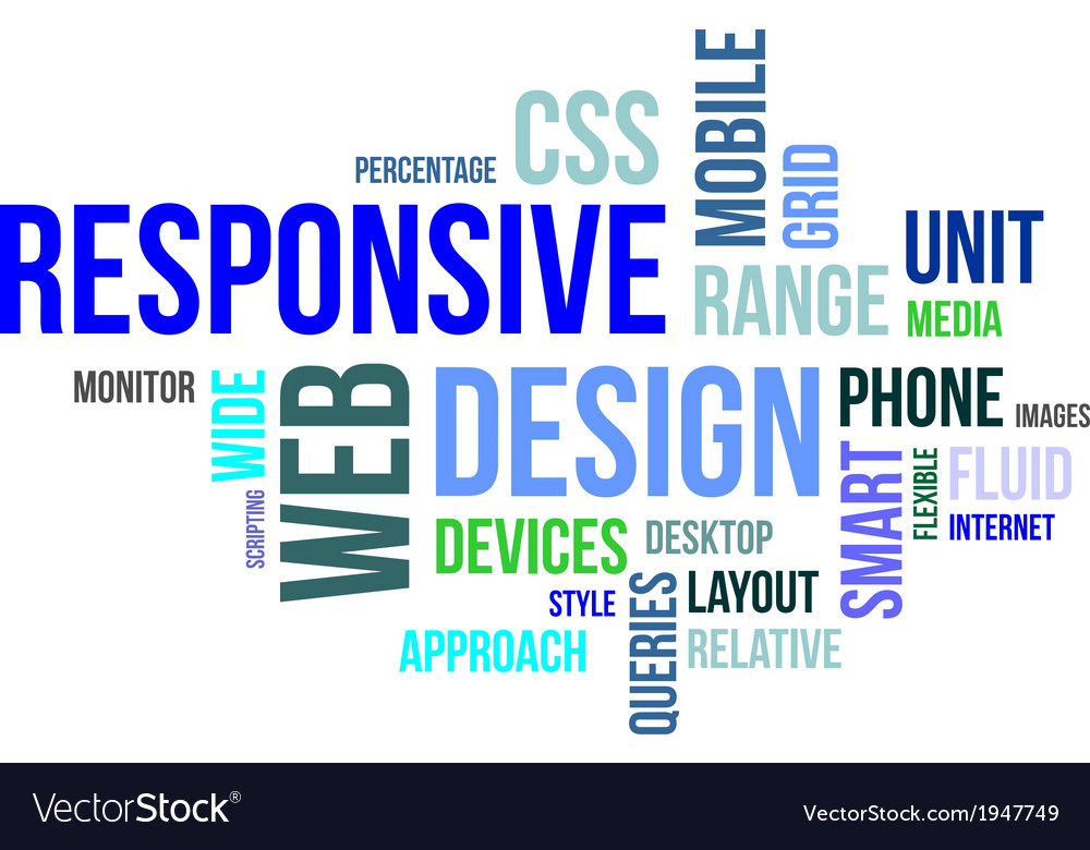 Word cloud responsive web design