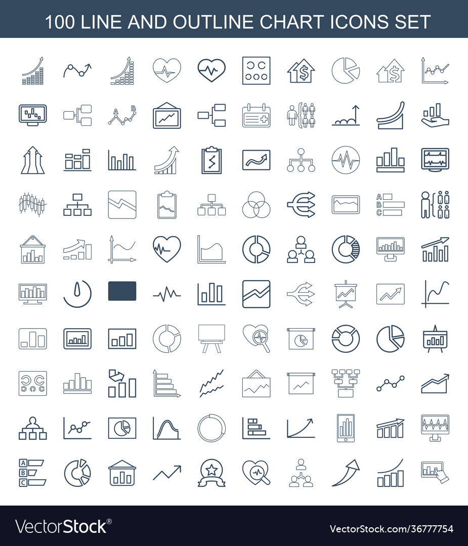 100 chart icons