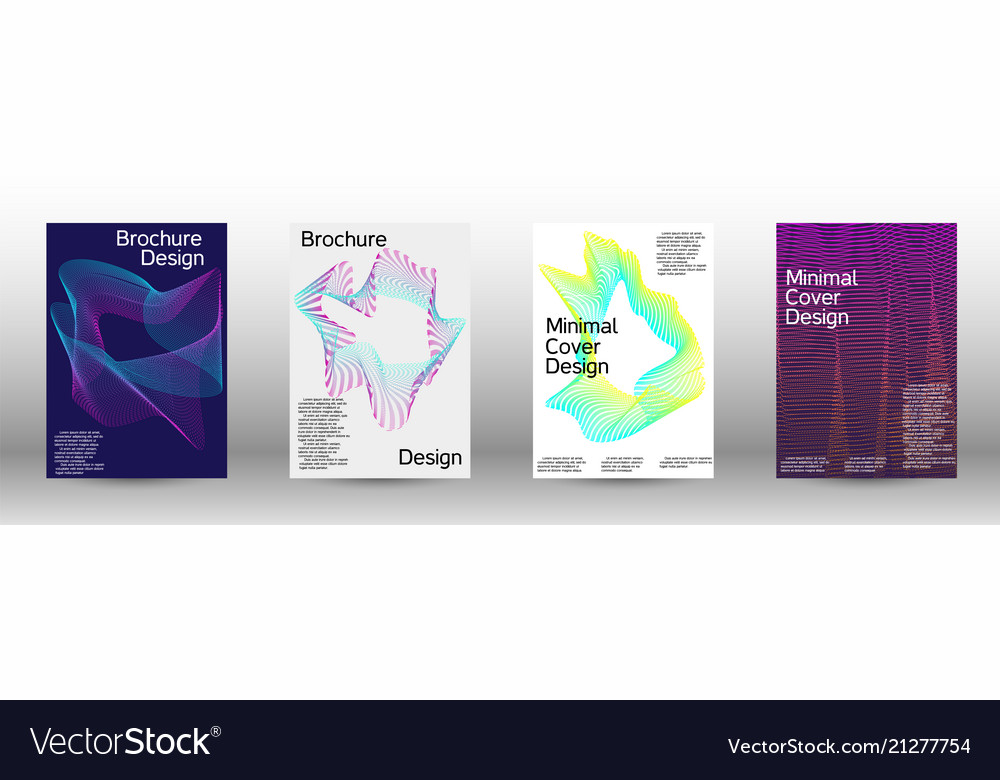 A set of modern abstract covers