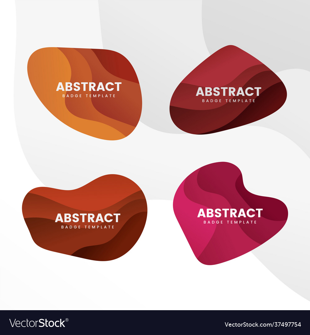 Abstract badge design set