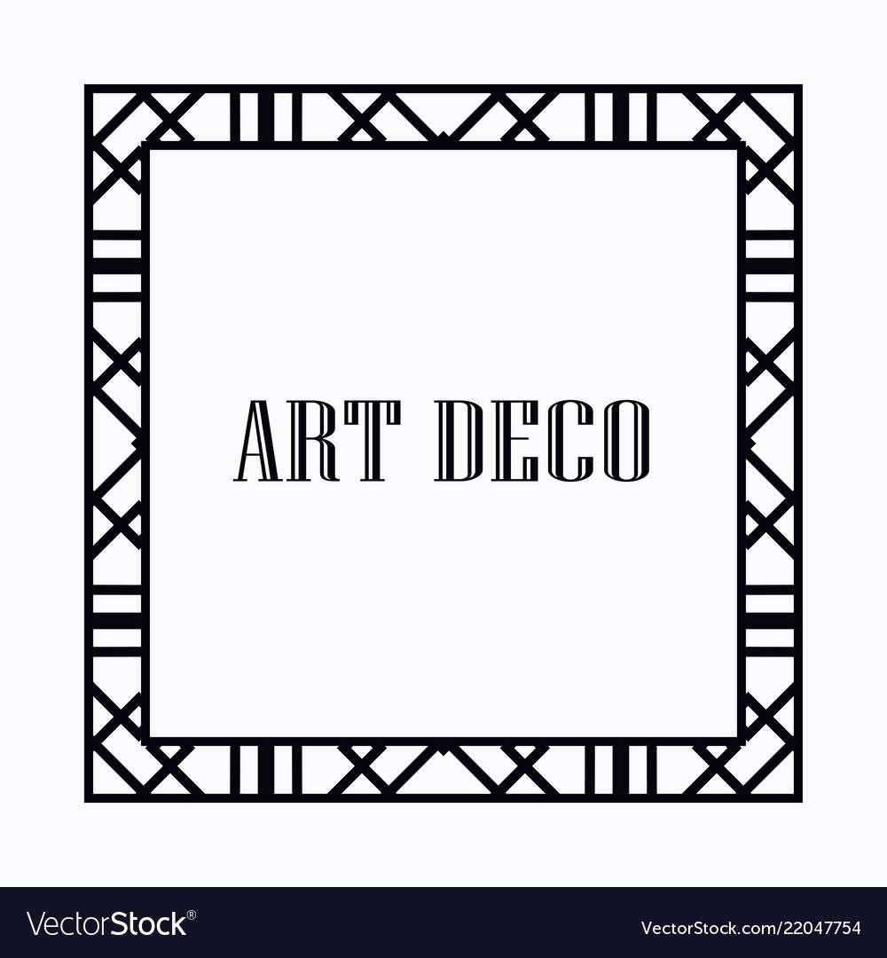 Art deco frame